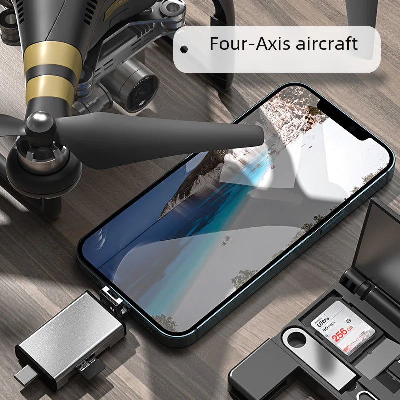 Multi-Function OTG Card Reader for Apple Devices