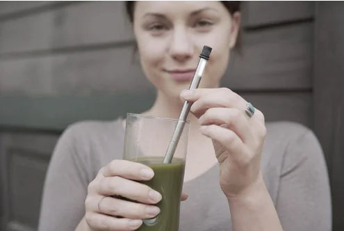 Stainless Steel Collapsible Straw for Outdoor Use