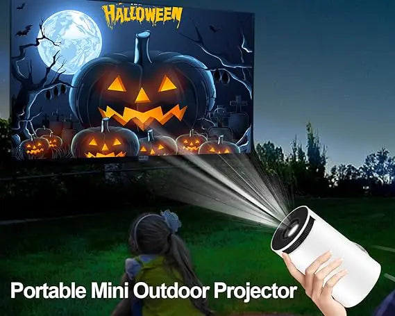 Mini Projector 4K 1080P Support, Portable Projector WiFi6 BT 5.0 Android 11